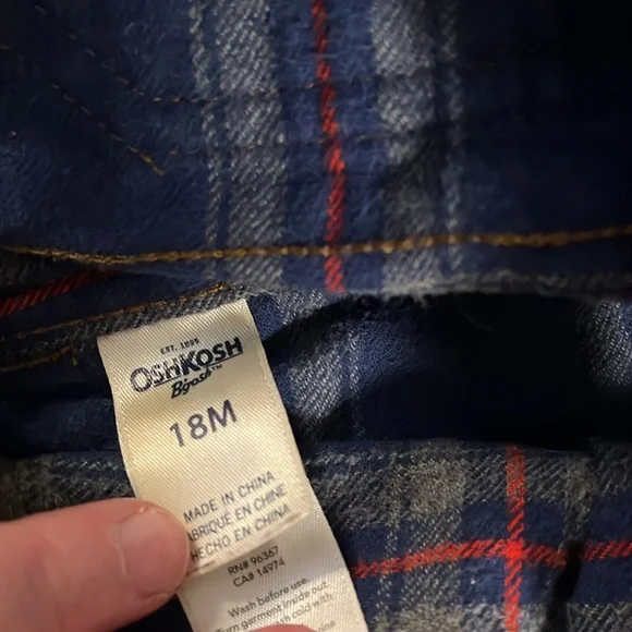 Flannel lined cord overalls - Picture 2 of 2